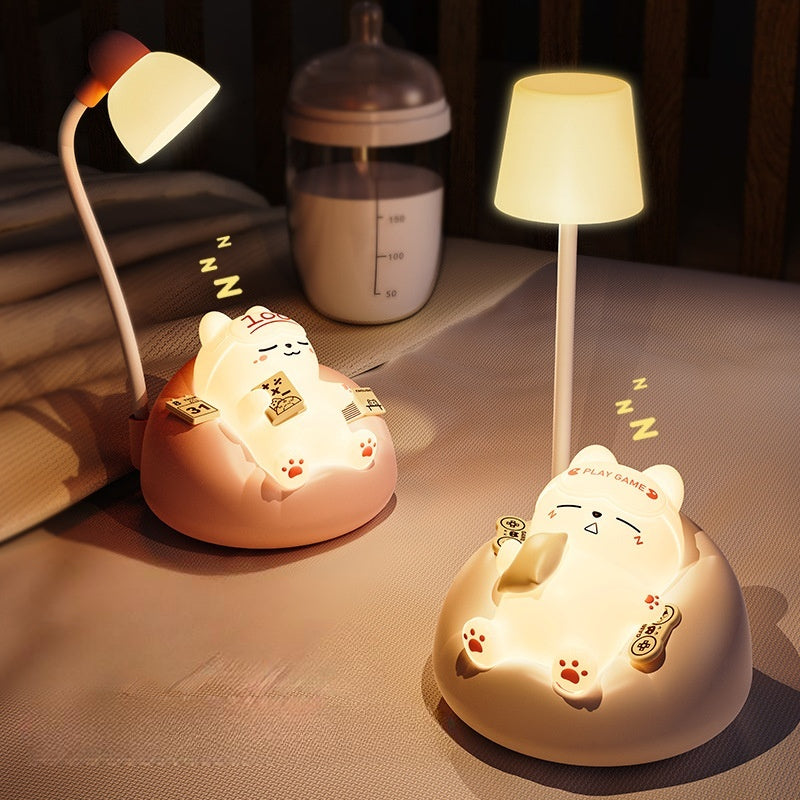 The Lazy Kitty Nightstand Companion