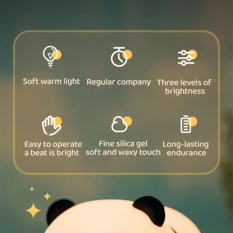 The Lazy Panda Squishy Night Light