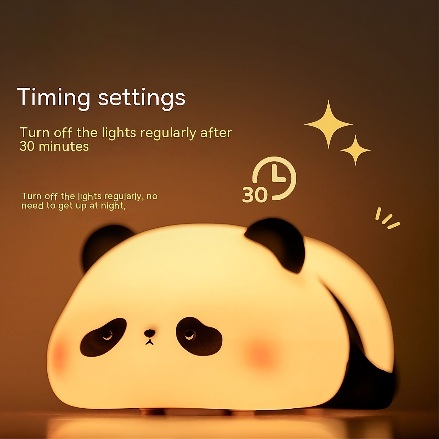The Lazy Panda Squishy Night Light